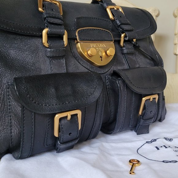 Prada Antic Leather Handbag - Picture 1 of 3